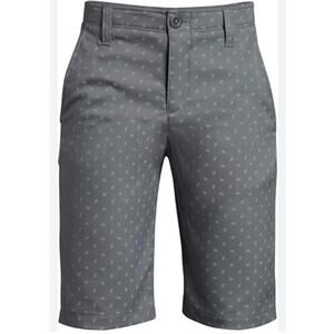Under Armour HeatGear Armour Printed Youth Size Large‎ Shorts Gray 11” Inseam